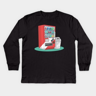 Japanese Vending Machine Kids Long Sleeve T-Shirt